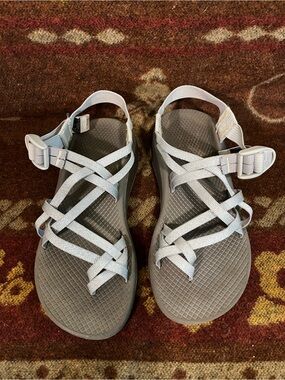 Sparkly Silver Strappy Chaco Sandals